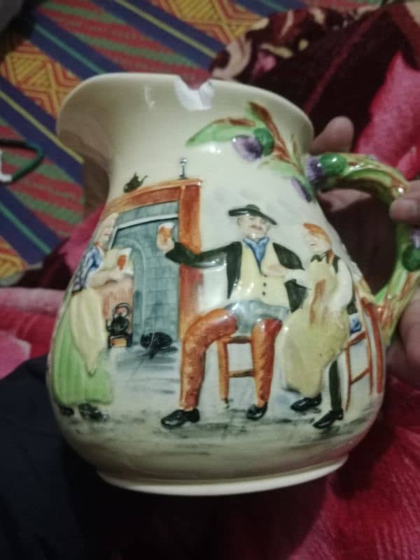 vintage crown devon musical jug 1