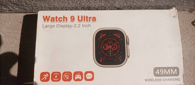 watch ultra 9 large Display -2.2 inch 49MM wireless charging 1