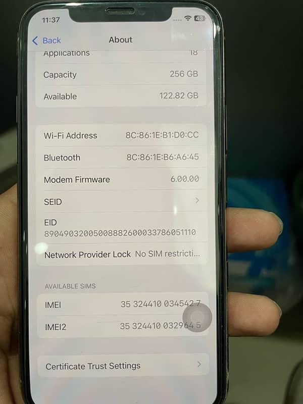 iphone 11 pro FU 256gb 3