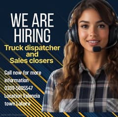 Truck dispatcher call centre job