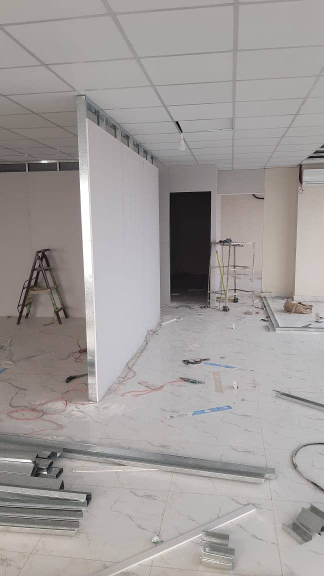 OFFICE PARTITION, GYPSUM BOARD & DRYWALL PARTITION, GLASS PARTITION 3