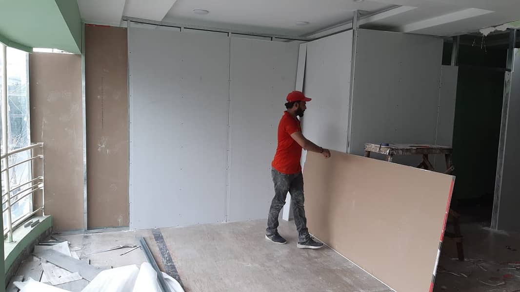 OFFICE PARTITION, GYPSUM BOARD & DRYWALL PARTITION, GLASS PARTITION 7