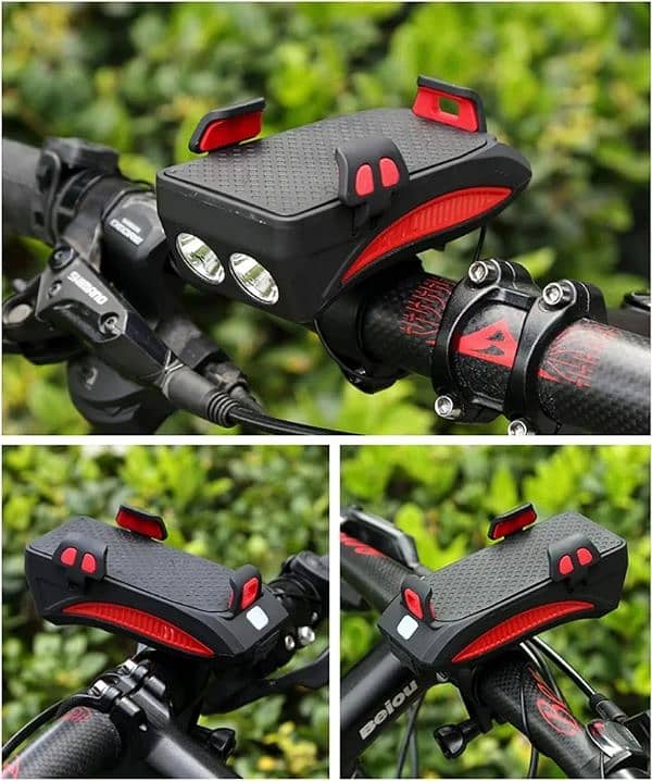 BICYCLE LIGHT WITH HORN RECHARGEABLE 1