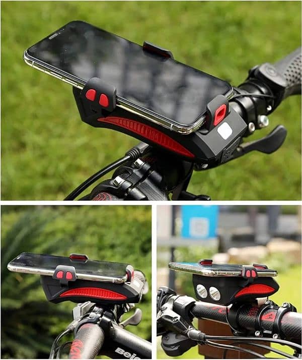 BICYCLE LIGHT WITH HORN RECHARGEABLE 2