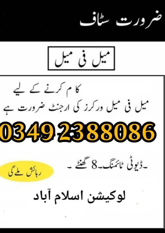 All Males And Females Apply Office Staff Required Job Vancy 0