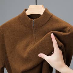 Men's Nylon Half Zip Sweater