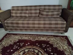 3 seater sofa cum bead