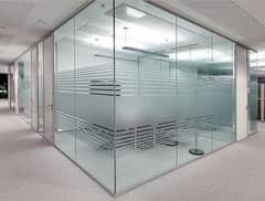 OFFICE PARTITION , GYPSUM BOARD , GLASS PARTITION, Wooden Flooring