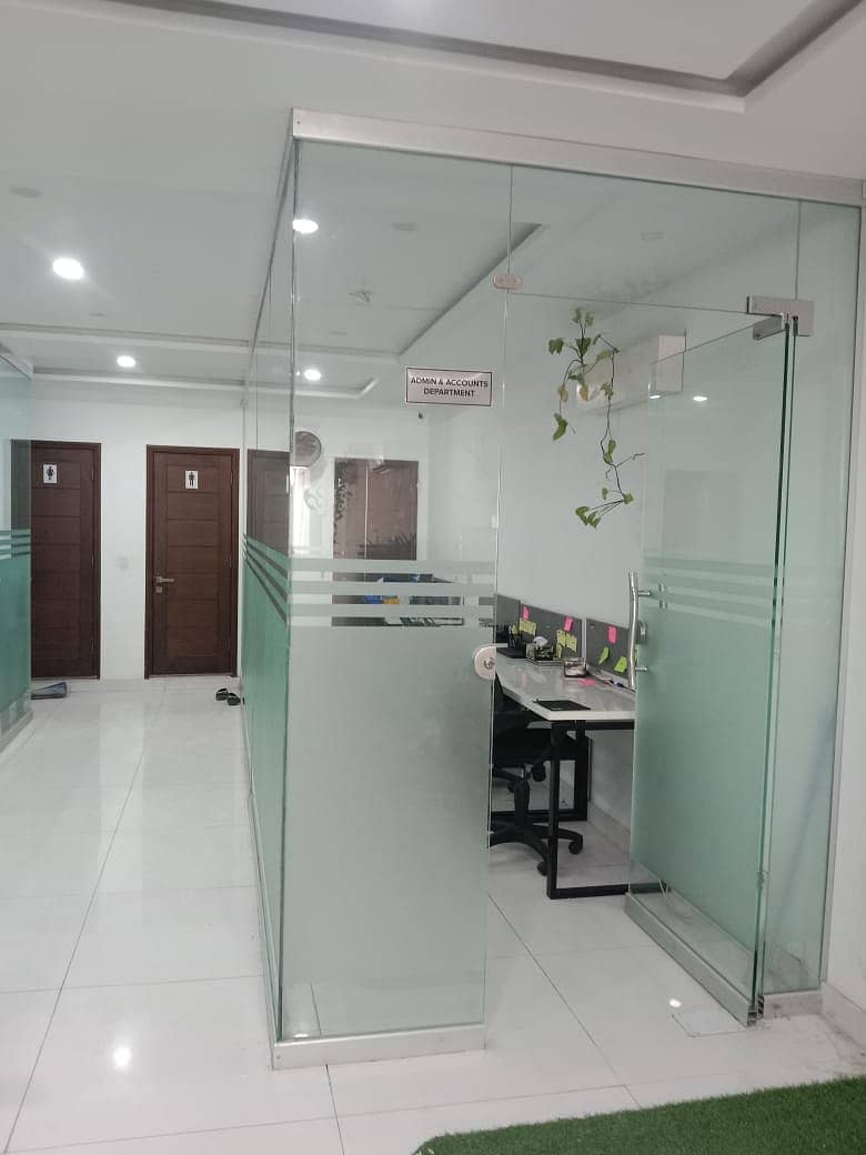 OFFICE PARTITION , GYPSUM BOARD , GLASS PARTITION, Wooden Flooring 14