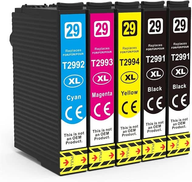 UNI WORK 5 Pack 29XL Ink Cartridges Compatible for Epson 29 XL 0