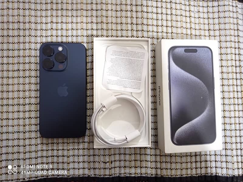 i phone 15 pro blue titanium 3