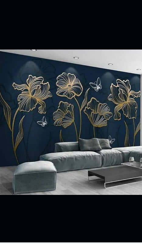 wallpapers 5d pichr pvc panel fulted pnal jipsum ceiling 10