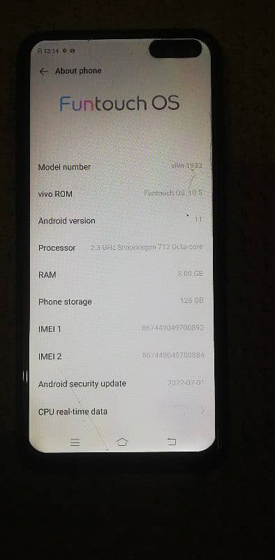 Vivo V19 for sale 1