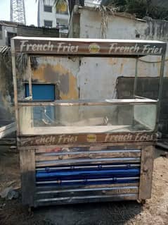 Fires and Samosy Pakory ka total Saman ka Steel Stall for sale