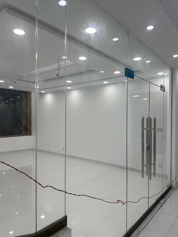 office hall for rent in johar town For Visa setup , study abroad + Consultancy setup tile floor brand new Hall 1