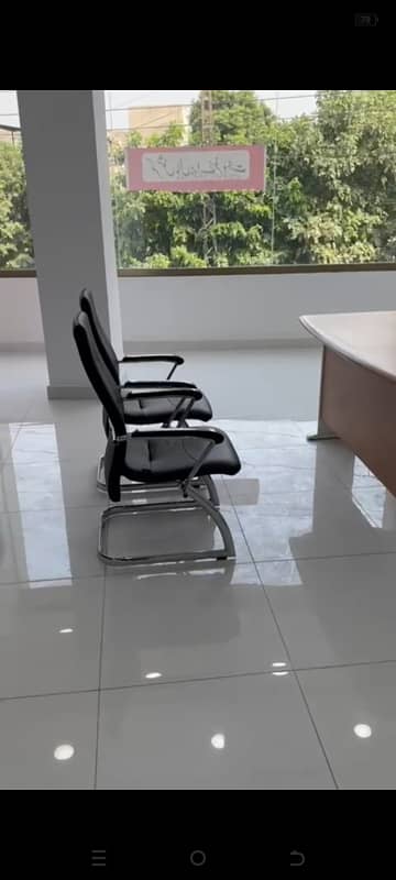 office hall for rent in johar town For Visa setup , study abroad + Consultancy setup tile floor brand new Hall 3