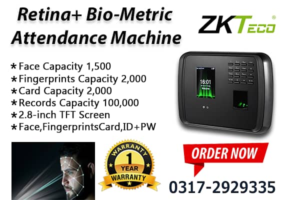 Attendance Machine Brand ZKTeco 0