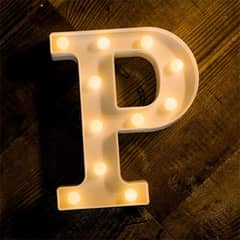 P LED ALPHABET