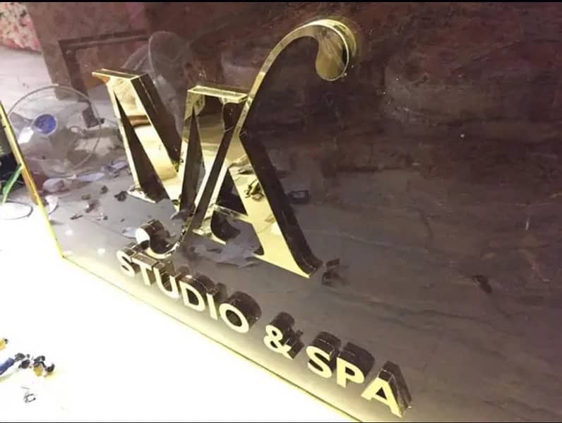 3D Sign board | logo | Acrylic sign | panaflex 1