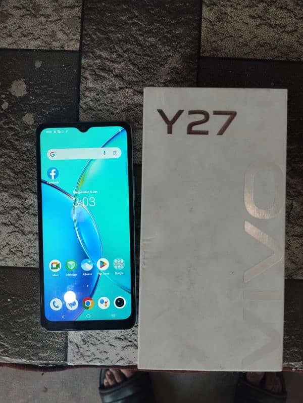 vivo y27 6gb 128 complete box 0