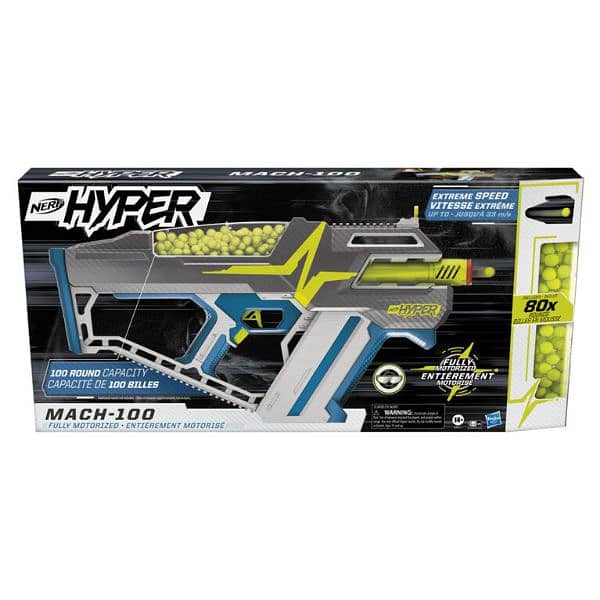 Toy Gun Nerf Hyper Mach-100 Fully Motorized Blaster Imported 5