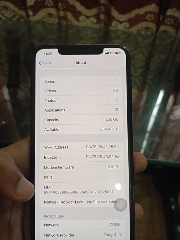 iphone 11 pro max 256gb PTA Approved 3