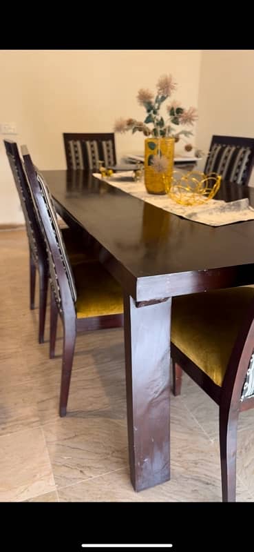 dining table with six chairs 1