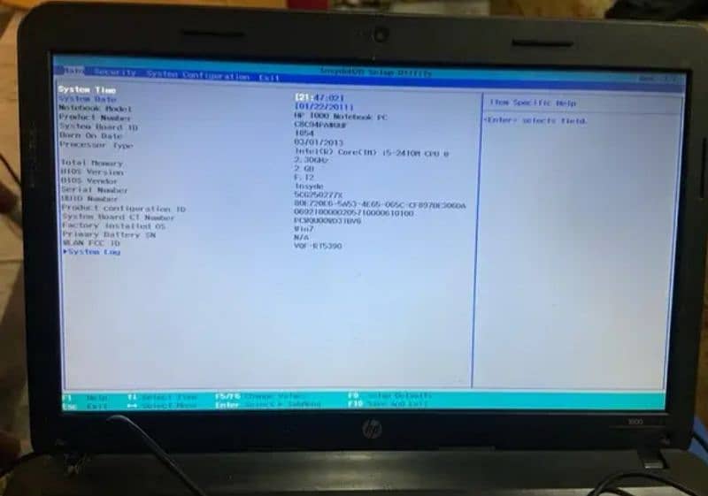 Hp1000 screen available 0