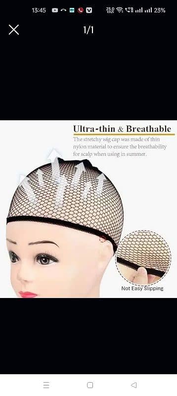 HAIRCUBE Black Universal Premium Wig Cap Braided Wig Hair Net 0