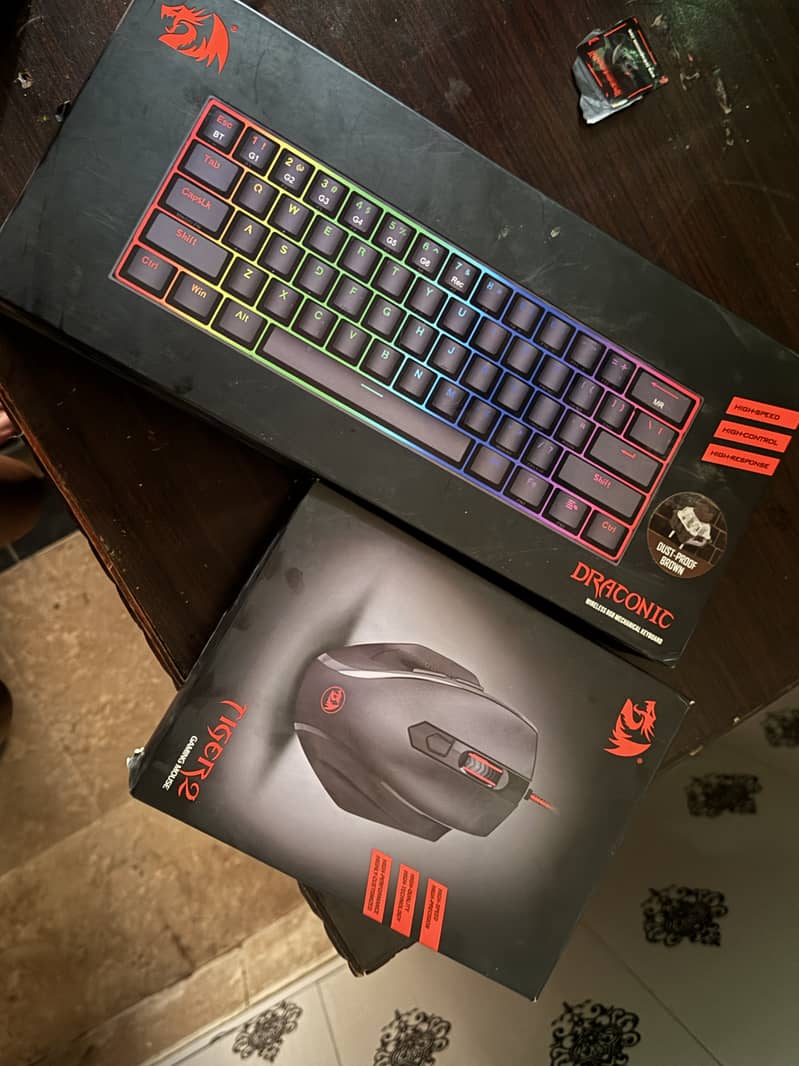 Reddragon gaming key board and mouse 0