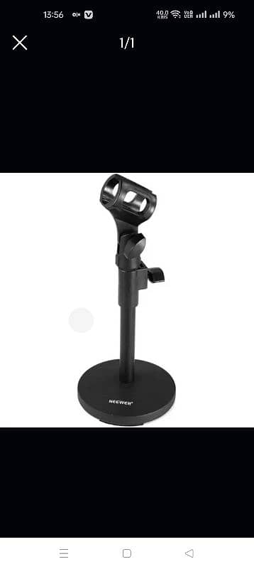 Neewer NW-PC 02 Tabletop Iron Base Microphone Stand 0