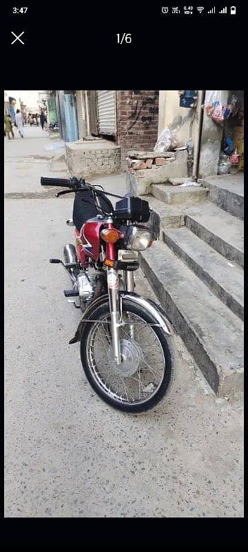 honda CG 125 2020 ka model 2021 ka purchase or registr one hand use 1