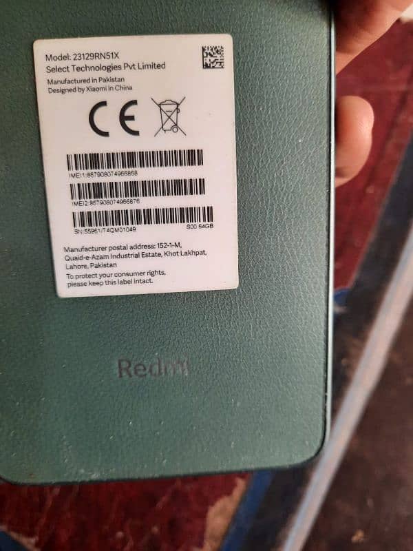 Redmi a3 4/64 with box and charger lush condition 4