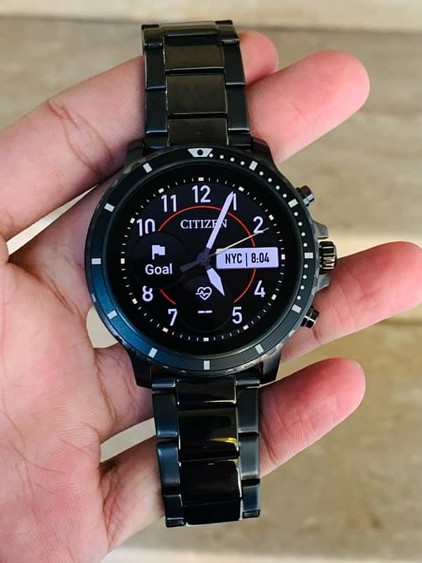 Citizen Black Stainless Steel Smart Watch P990MV-01 0