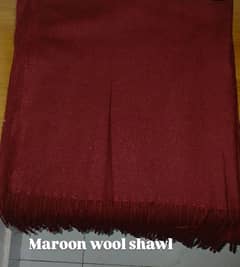 maroon wool super soft shawl/staller