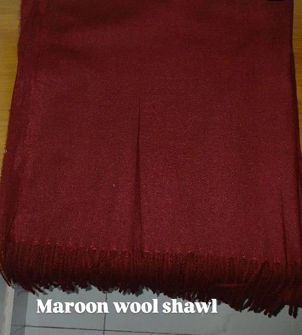 maroon wool super soft shawl/staller 0