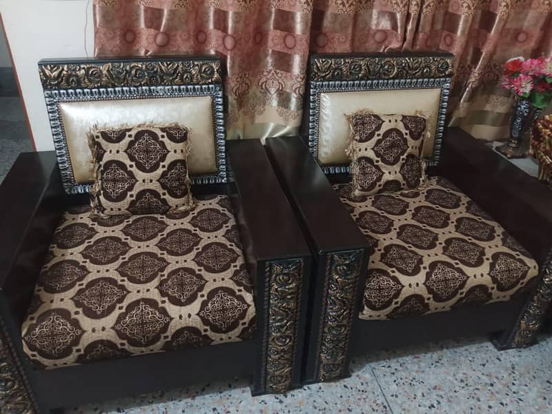 Wooden Sofa sett for sale 3