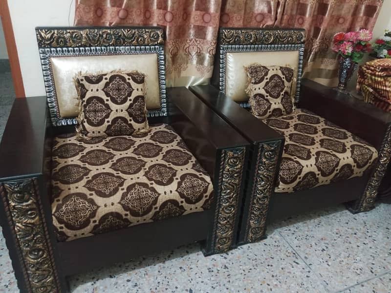 Wooden Sofa sett for sale 4