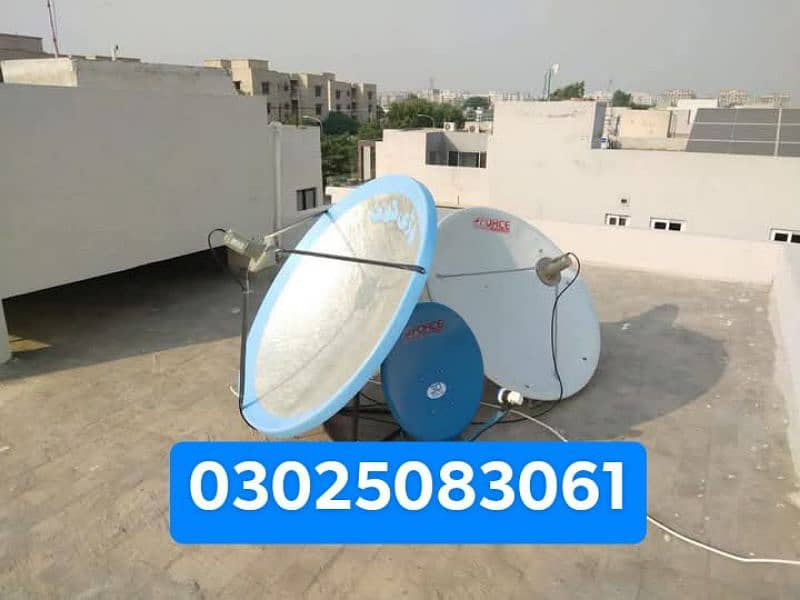 Dish antenna setting and installation 03025083061 0