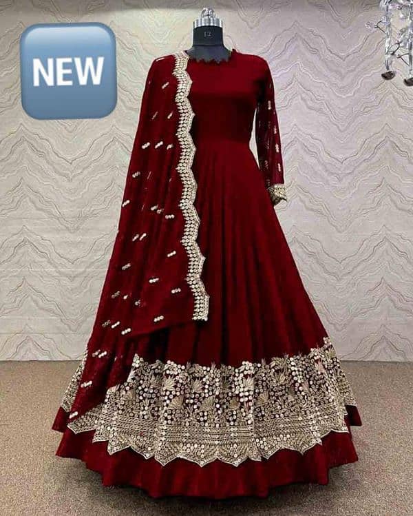 3 Pcs Women's Stitched Shamoz Silk Embroidered Suit 1