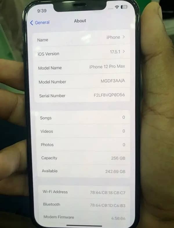 iPhone 12 Pro Max / 256Gb / pta approved 3