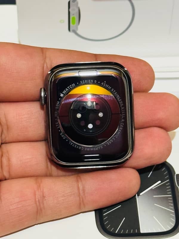 Apple watch series 9 stainless steel sapphire crystal 3