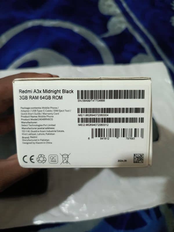 Redmi A3x Mobile 3 Gb Ram 64 Gb Rom 6