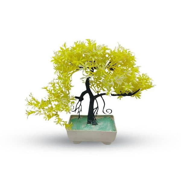 Artificial  bansai tree-1 pc available in yellow,red,green 0