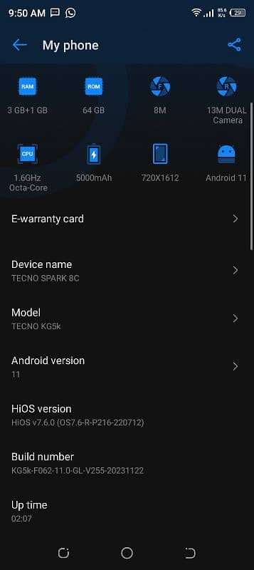 Tecno spark 8c 1