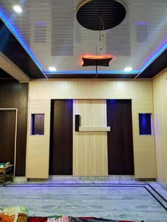 Pvc Wall Panel. . Blinds. Wood & pvc Floor. Ceiling. Media wall