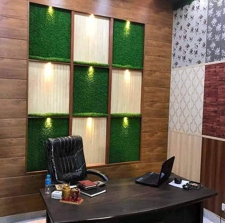 Pvc Wall Panel. . Blinds. Wood & pvc Floor. Ceiling. Media wall 5