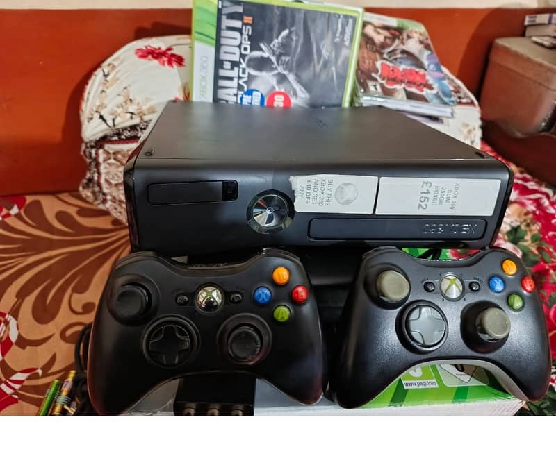 Original XBOX 360 Slim 250GB J-Tag Special Edition Boxed England 9