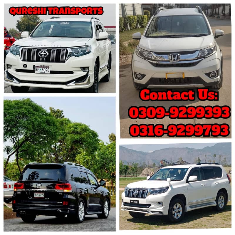 Rent A Car Fortuner Land Cruiser V8 Mercedes Prado Luxury Cars on Rent 0