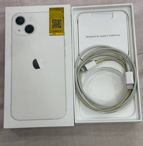 iPhone 13 white 128 Gb PTA approved 1